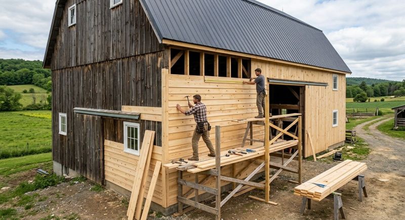 Barn Siding Installation in Burlington, VT