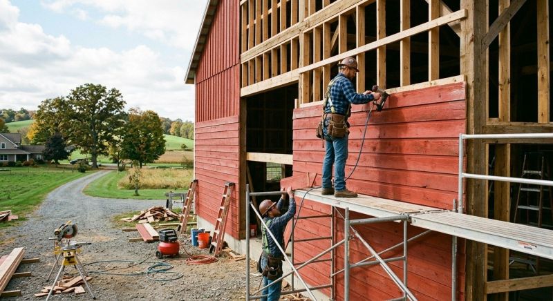 Barn Siding Installation in Chittenden County, VT