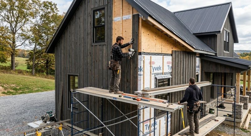 Barn Siding Installation in Huntington, VT