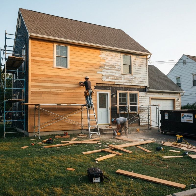 Barn Siding Replacement in Cambridge, VT