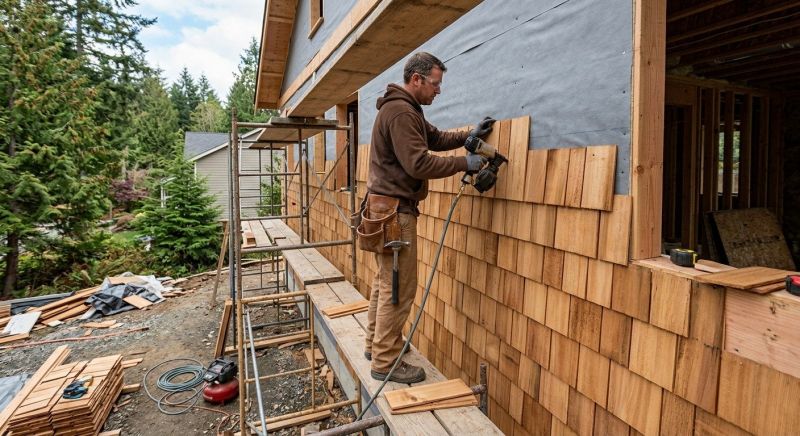 Cedar Siding Installation in Enosburg Falls, VT