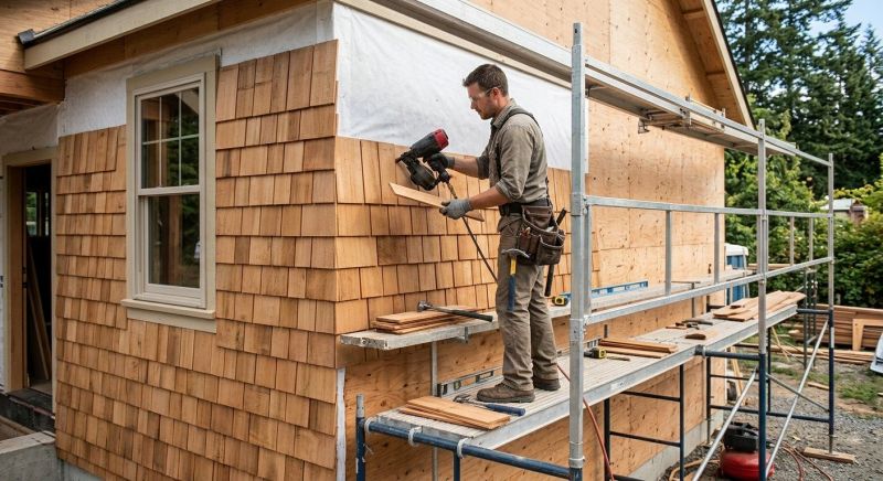 Cedar Siding Installation in Huntington, VT