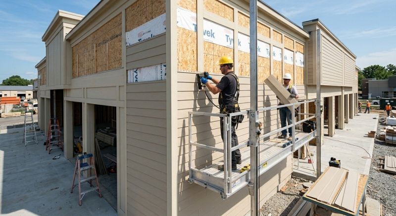 Commercial Siding Installation in Milton, VT