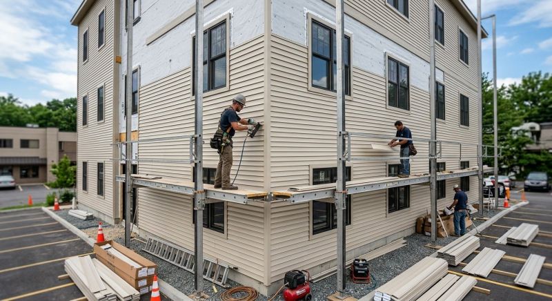 Commercial Siding Installation in Milton, VT