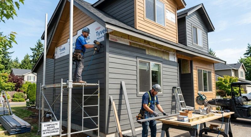 Composite Siding Installation in Burlington, VT