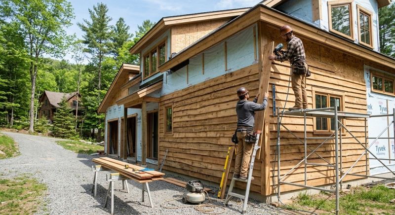 Faux Wood Siding Installation in Cambridge, VT
