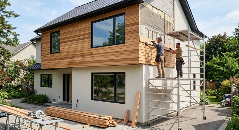 Faux Wood Siding Installation in Saint Albans, VT