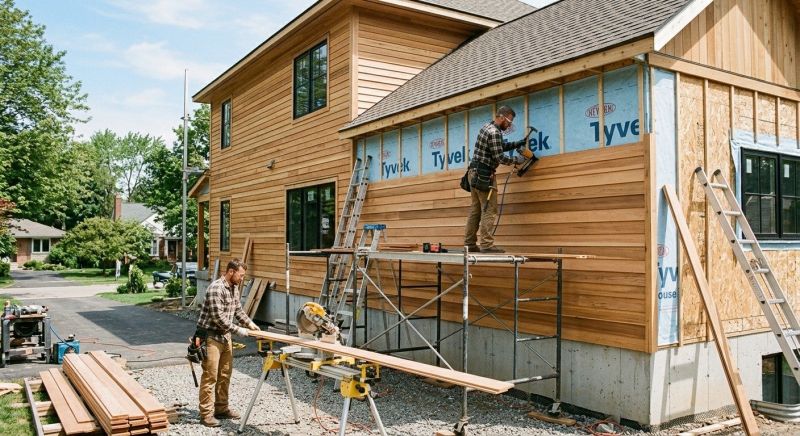 Faux Wood Siding Installation in South Burlington, VT