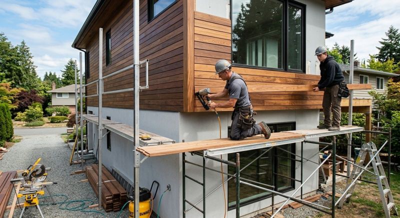 Hardwood Siding Installation in Jeffersonville, VT