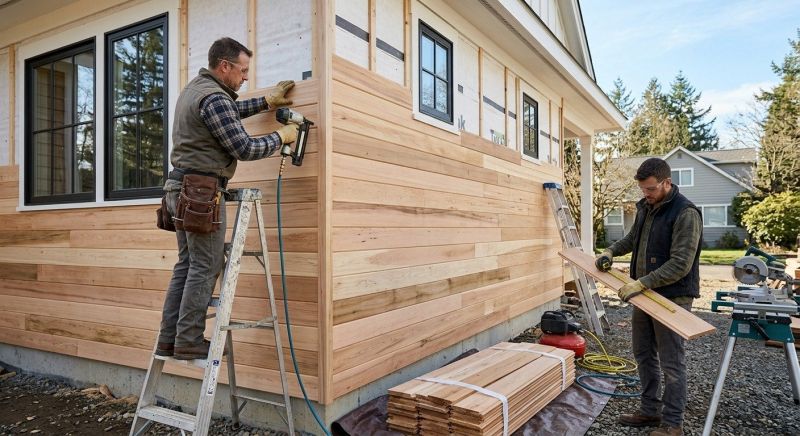 Hardwood Siding Installation in Plattsburgh, NY