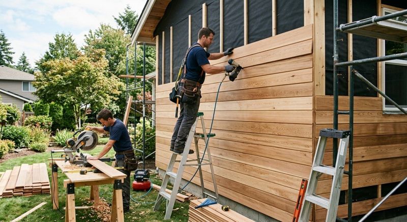 Hardwood Siding Installation in Williston, VT