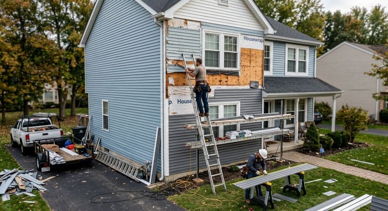 Horizontal Siding Installation in Milton, VT