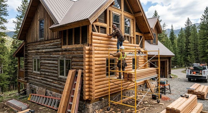 Log Siding Installation in Burlington, VT