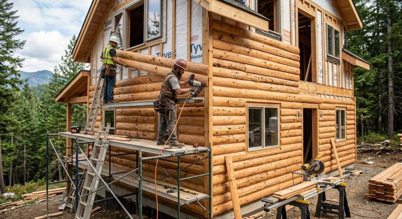Log Siding Installation in Chittenden County, VT