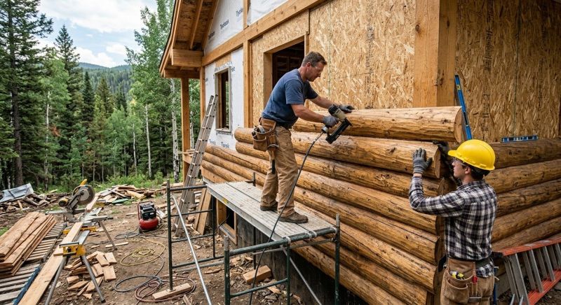 Log Siding Installation in Enosburg Falls, VT