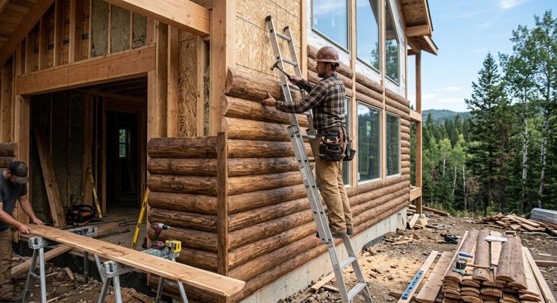 Log Siding Installation in Franklin County, VT
