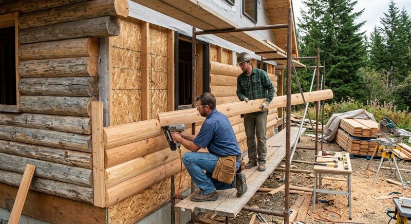 Log Siding Installation in Grand Isle, VT