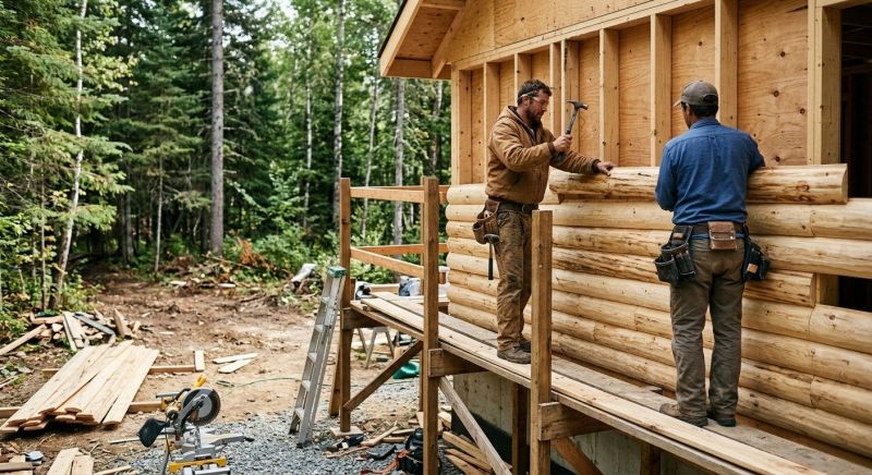 Log Siding Installation in Willsboro, NY