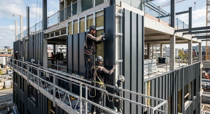Metal Cladding Installation in Milton, VT