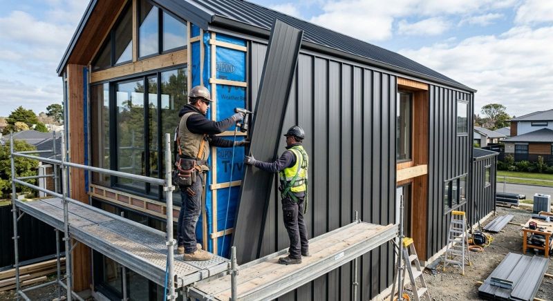 Metal Cladding Installation in Milton, VT