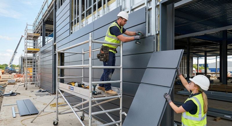 Metal Cladding Installation in Milton, VT