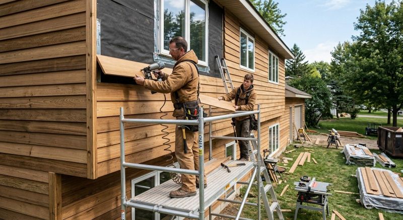 Rustic Siding Installation in Milton, VT