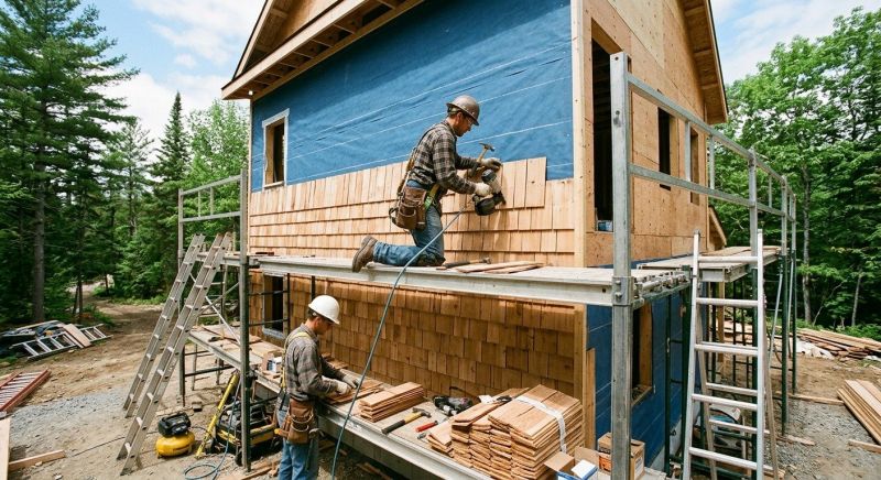 Shake Siding Installation in Huntington, VT