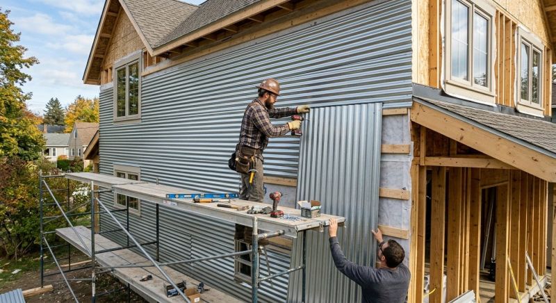 Sheet Metal Siding Replacement in Milton, VT