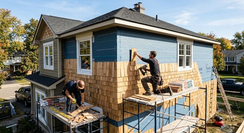 Shingle Siding Installation in Milton, VT