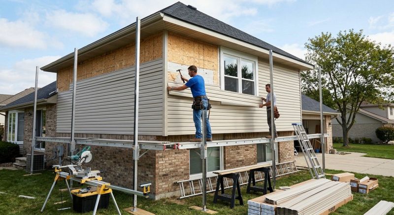 Vinyl Cladding Installation in Milton, VT