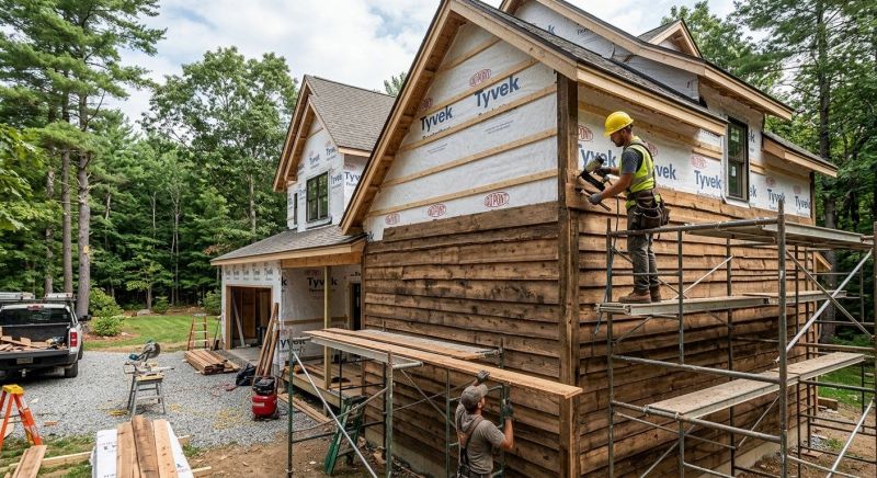 Wood Barn Siding Installation in Milton, VT
