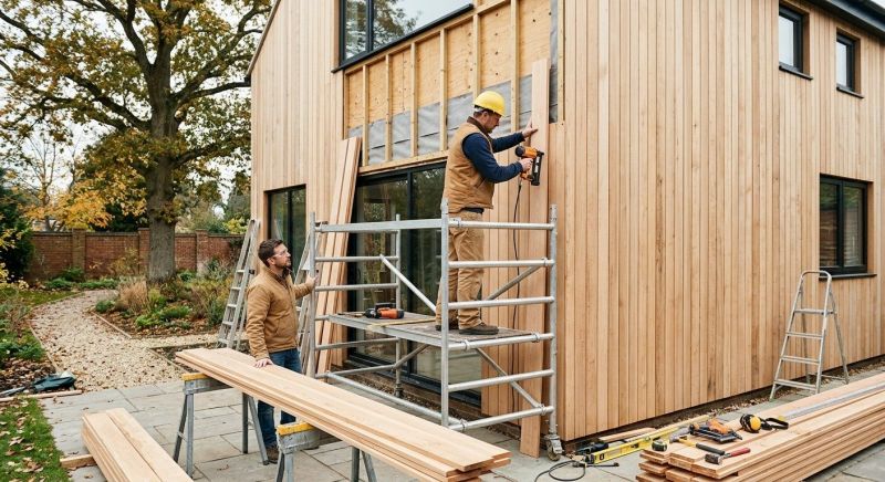 Wood Cladding Installation in Cambridge, VT