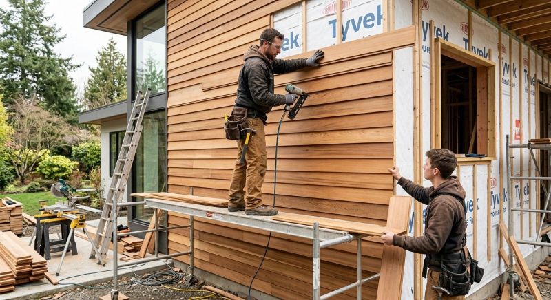Wood Cladding Installation in Cambridge, VT