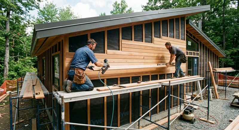 Wood Cladding Installation in Essex Junction, VT