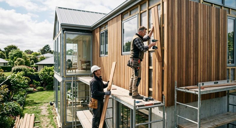 Wood Cladding Installation in Williston, VT