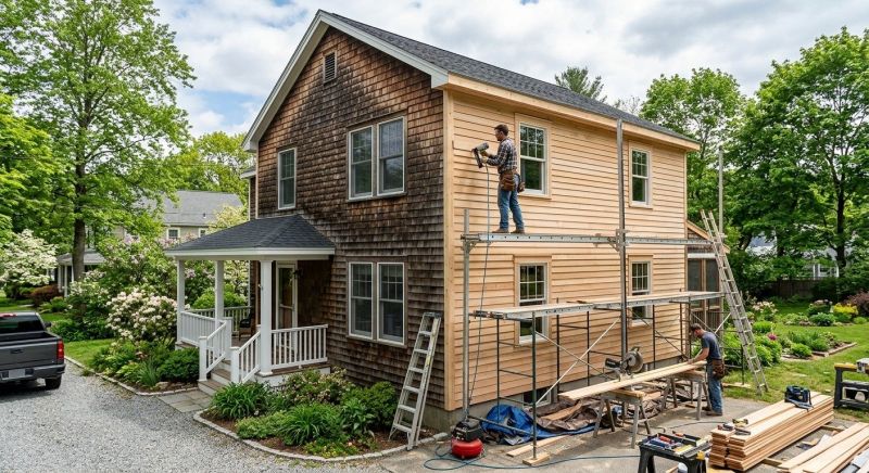 Wood Siding Installation in Huntington, VT